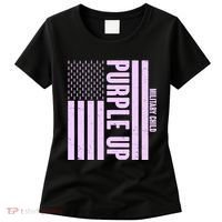 Cool Purple USA American Flag Women's T-Shirt thumb 0