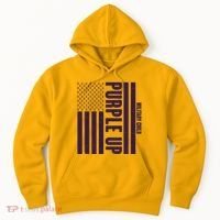 Cool Purple USA American Flag Hoodie thumb 0
