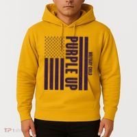 Cool Purple USA American Flag Hoodie thumb 2
