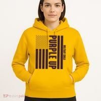 Cool Purple USA American Flag Hoodie thumb 5