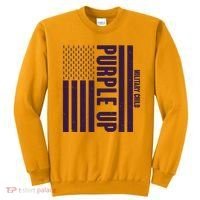 Cool Purple USA American Flag Sweatshirt thumb 0