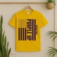 Cool Purple USA American Flag T-Shirt thumb 2
