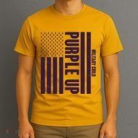 Cool Purple USA American Flag T-Shirt thumb 3