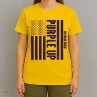 Cool Purple USA American Flag T-Shirt thumb 4