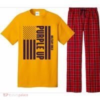 Cool Purple USA American Flag Pajama Set thumb 0