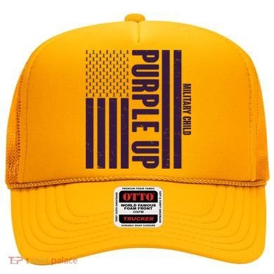 Cool Purple USA American Flag Hat