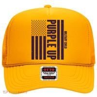 Cool Purple USA American Flag Hat thumb 0