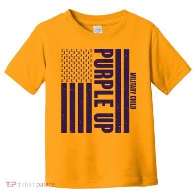 Cool Purple USA American Flag Toddler T-Shirt