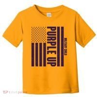 Cool Purple USA American Flag Toddler T-Shirt thumb 0
