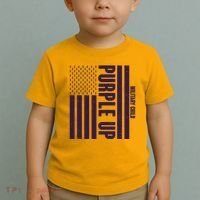 Cool Purple USA American Flag Toddler T-Shirt thumb 2