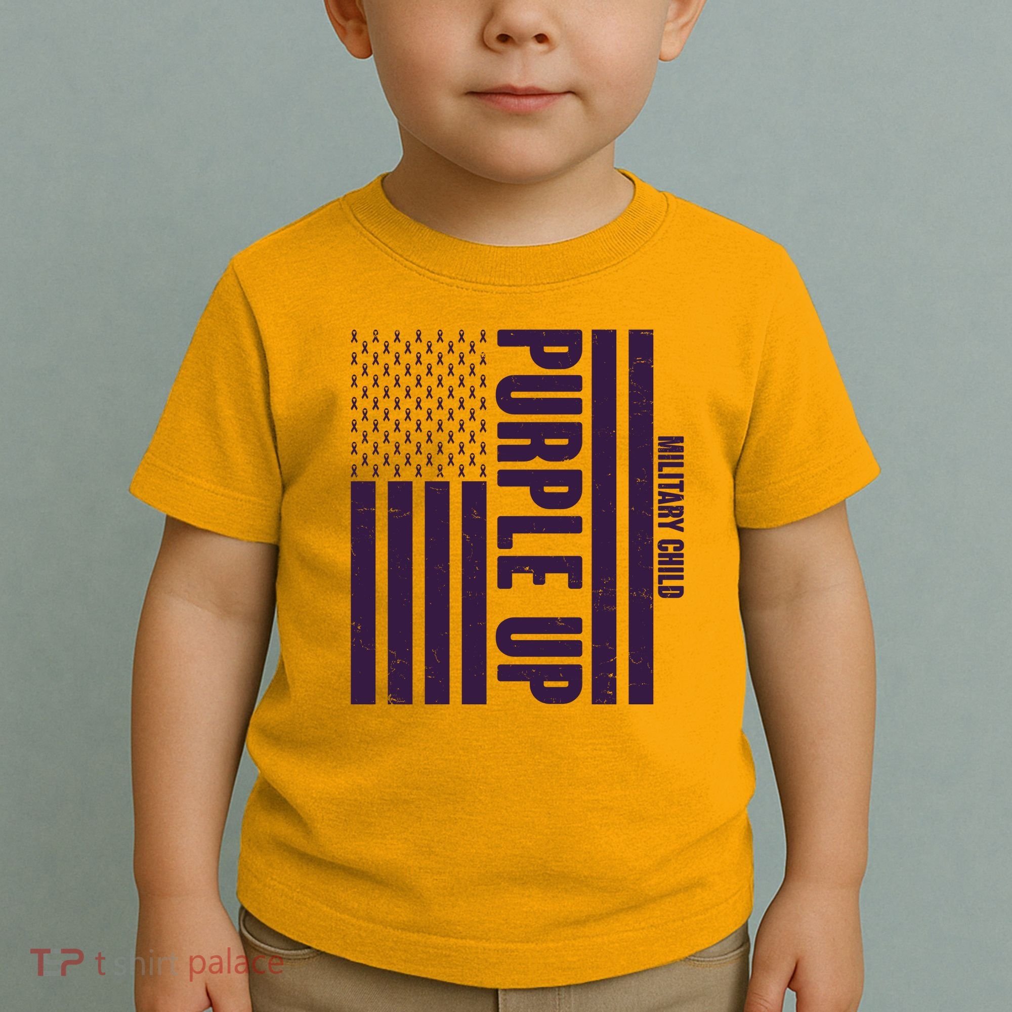Cool Purple USA American Flag Toddler T-Shirt