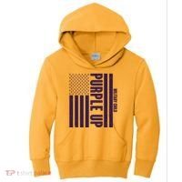 Cool Purple USA American Flag Kids Hoodie thumb 0