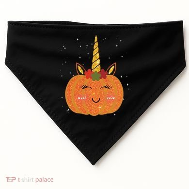 Cute Pumpkin Unicorn Halloween USA-Made Doggie Bandana