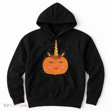 Cute Pumpkin Unicorn Halloween Hoodie