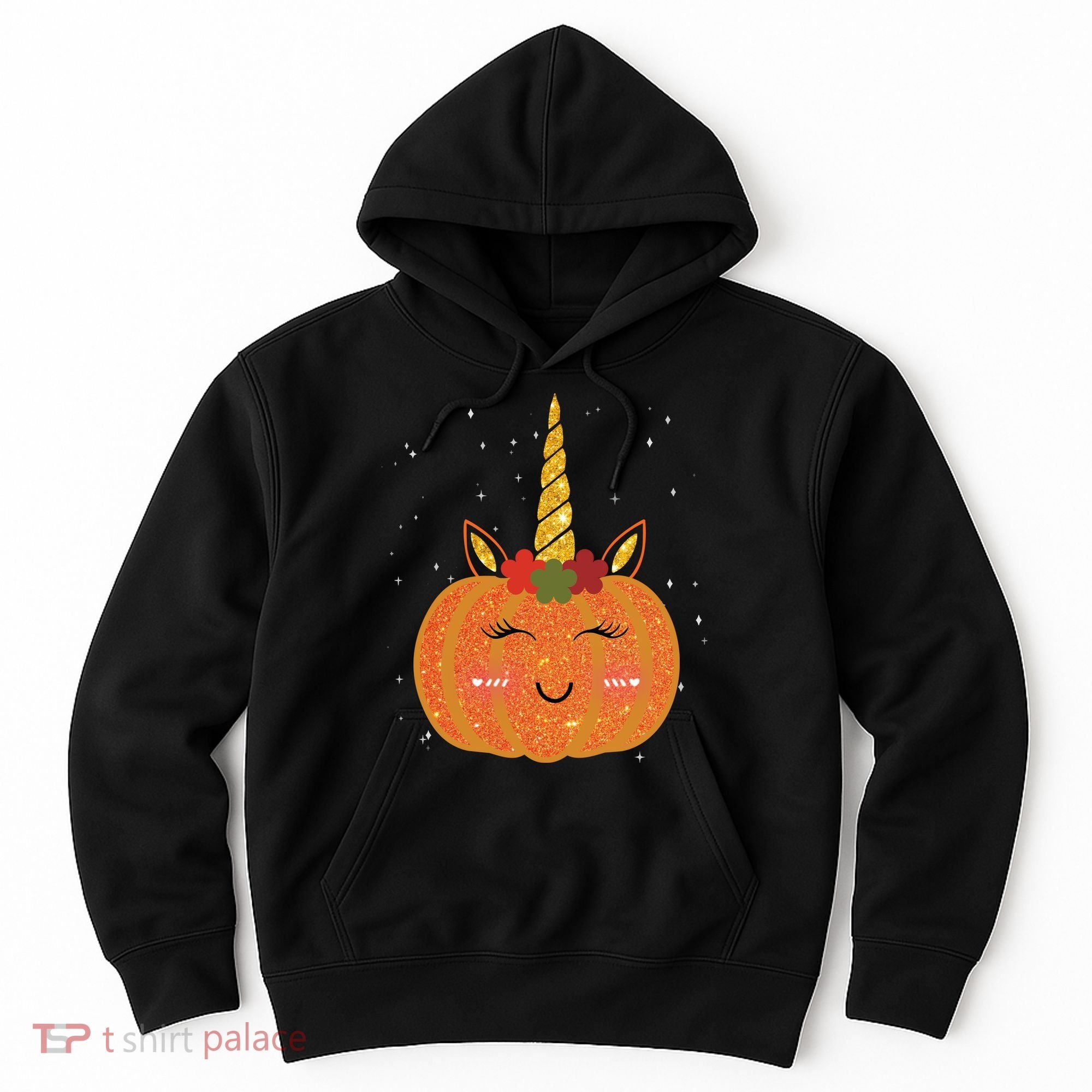 Cute Pumpkin Unicorn Halloween Hoodie