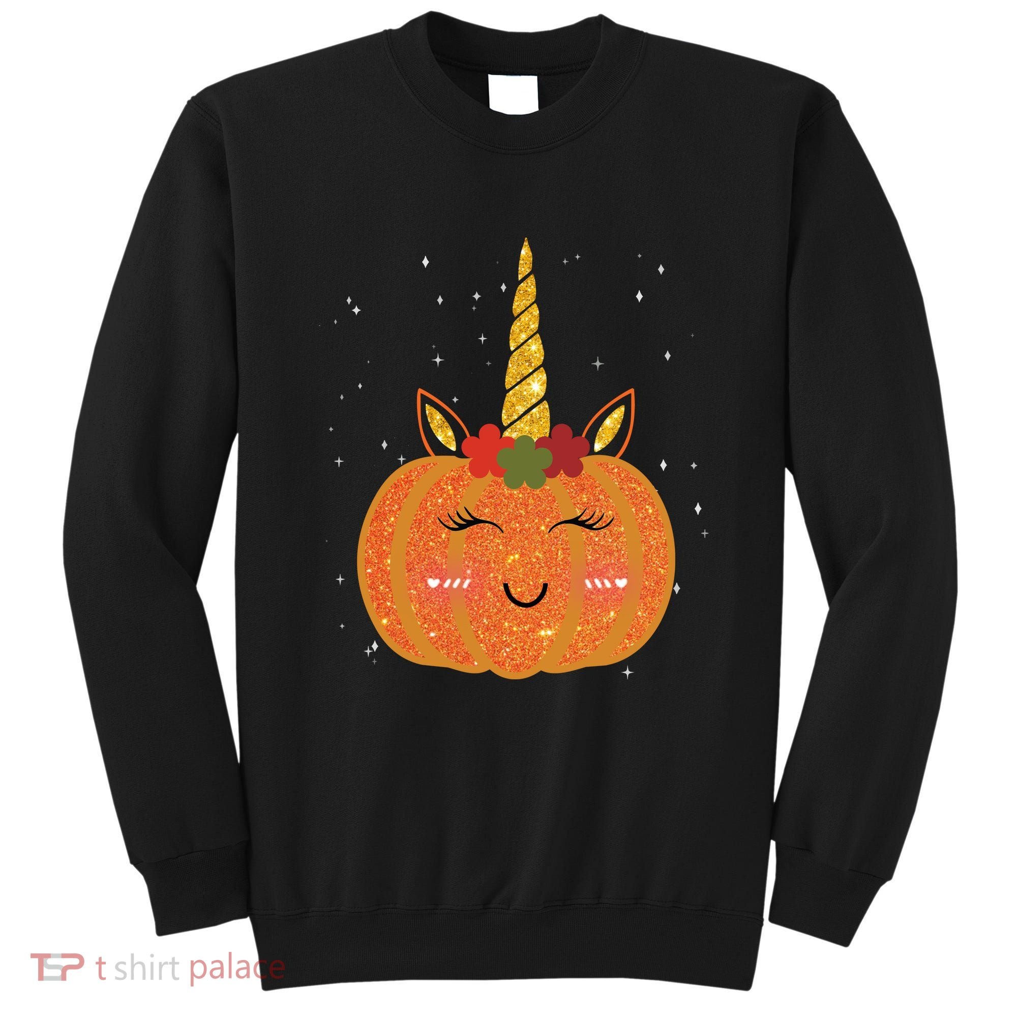 Cute Pumpkin Unicorn Halloween Sweatshirt