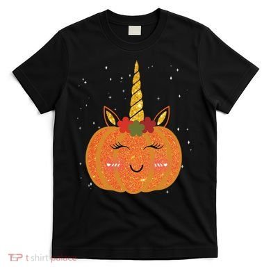 Cute Pumpkin Unicorn Halloween T-Shirt