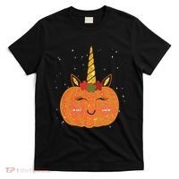 Cute Pumpkin Unicorn Halloween T-Shirt thumb 0
