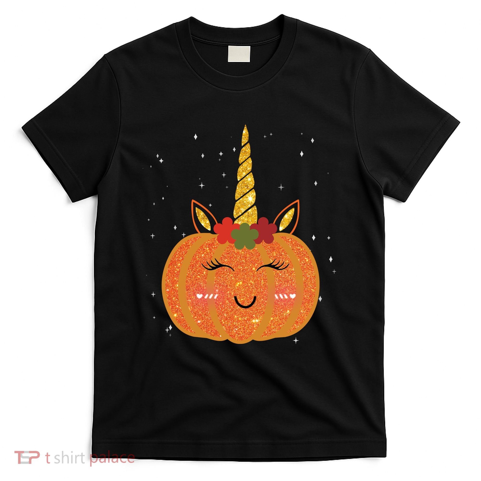 Cute Pumpkin Unicorn Halloween T-Shirt