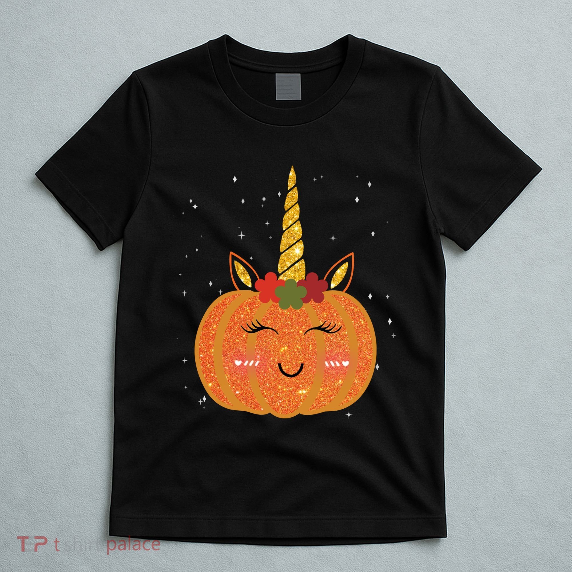 Cute Pumpkin Unicorn Halloween T-Shirt