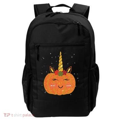 Cute Pumpkin Unicorn Halloween Backpack