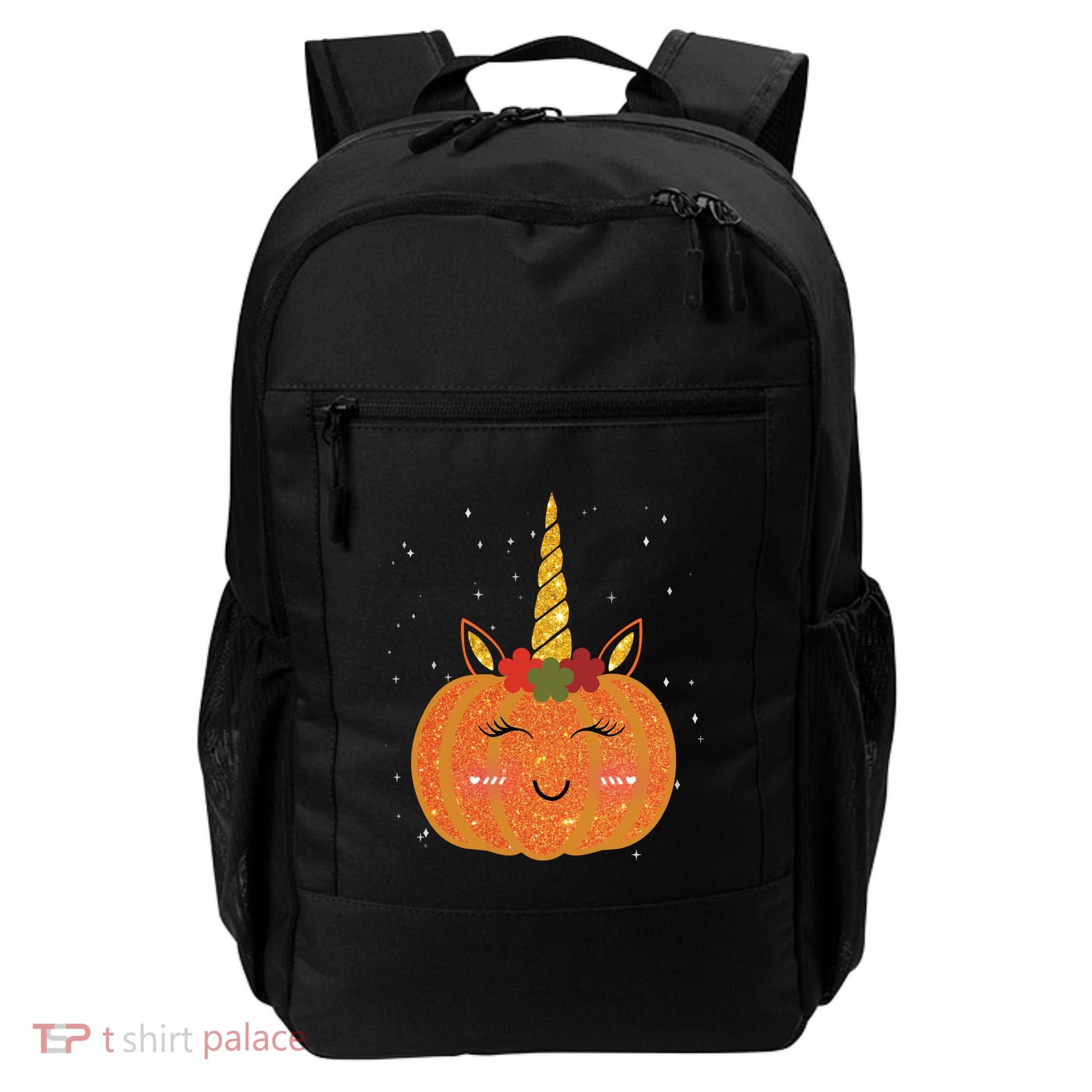 Cute Pumpkin Unicorn Halloween Backpack