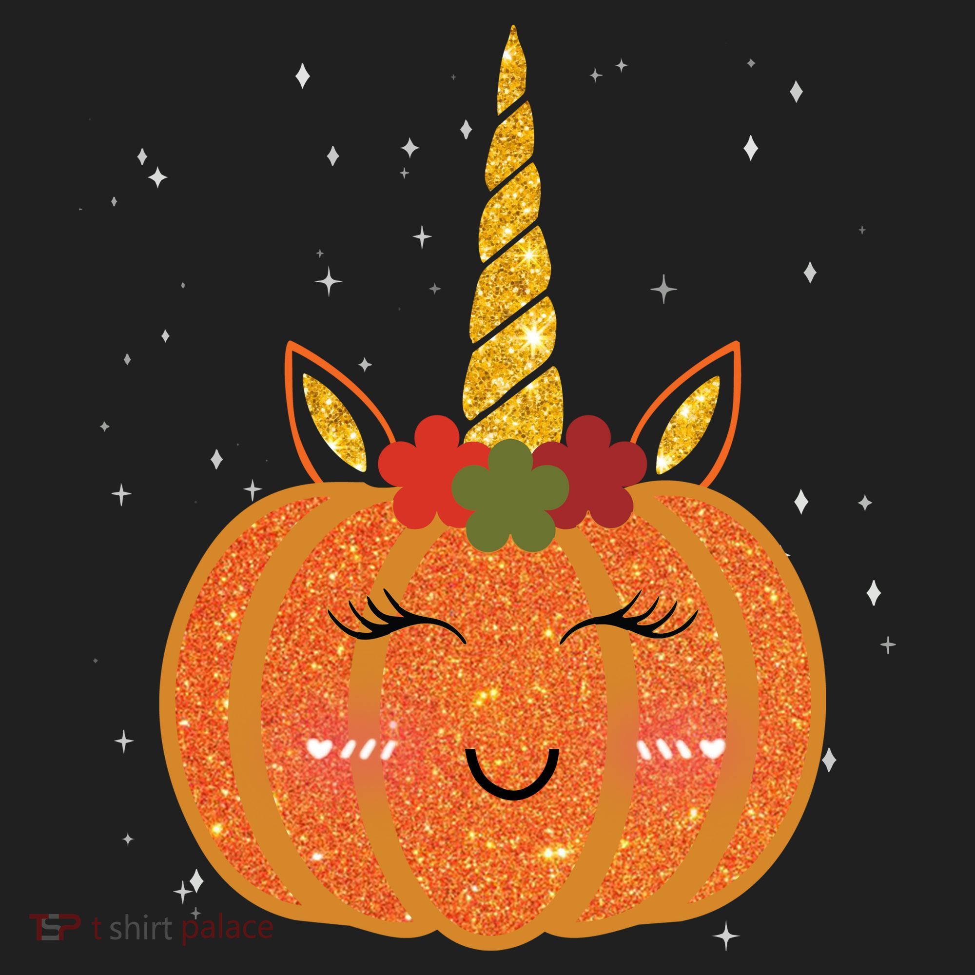 Cute Pumpkin Unicorn Halloween Beanie