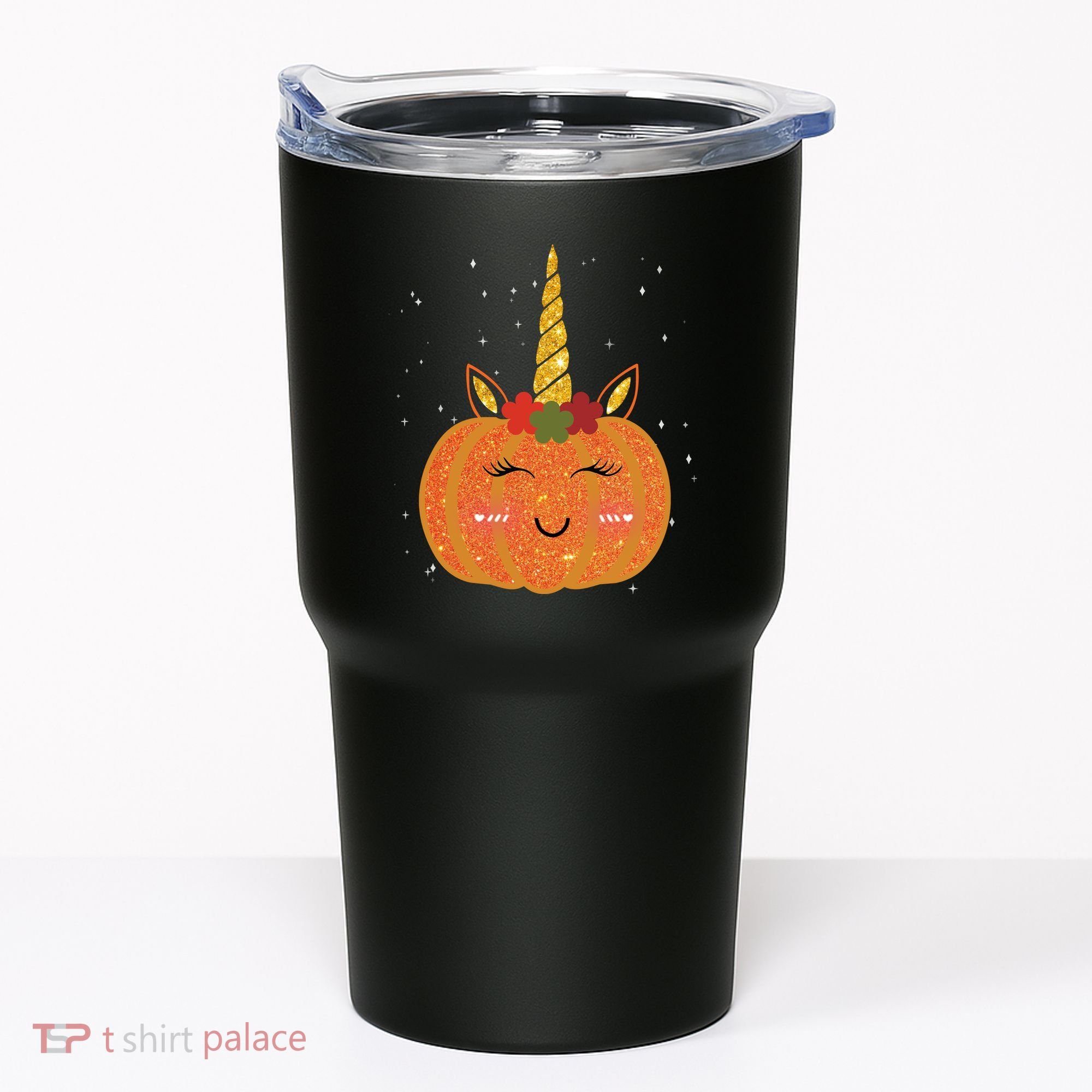 Cute Pumpkin Unicorn Halloween Tumbler