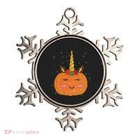 Cute Pumpkin Unicorn Halloween Ornament thumb 0