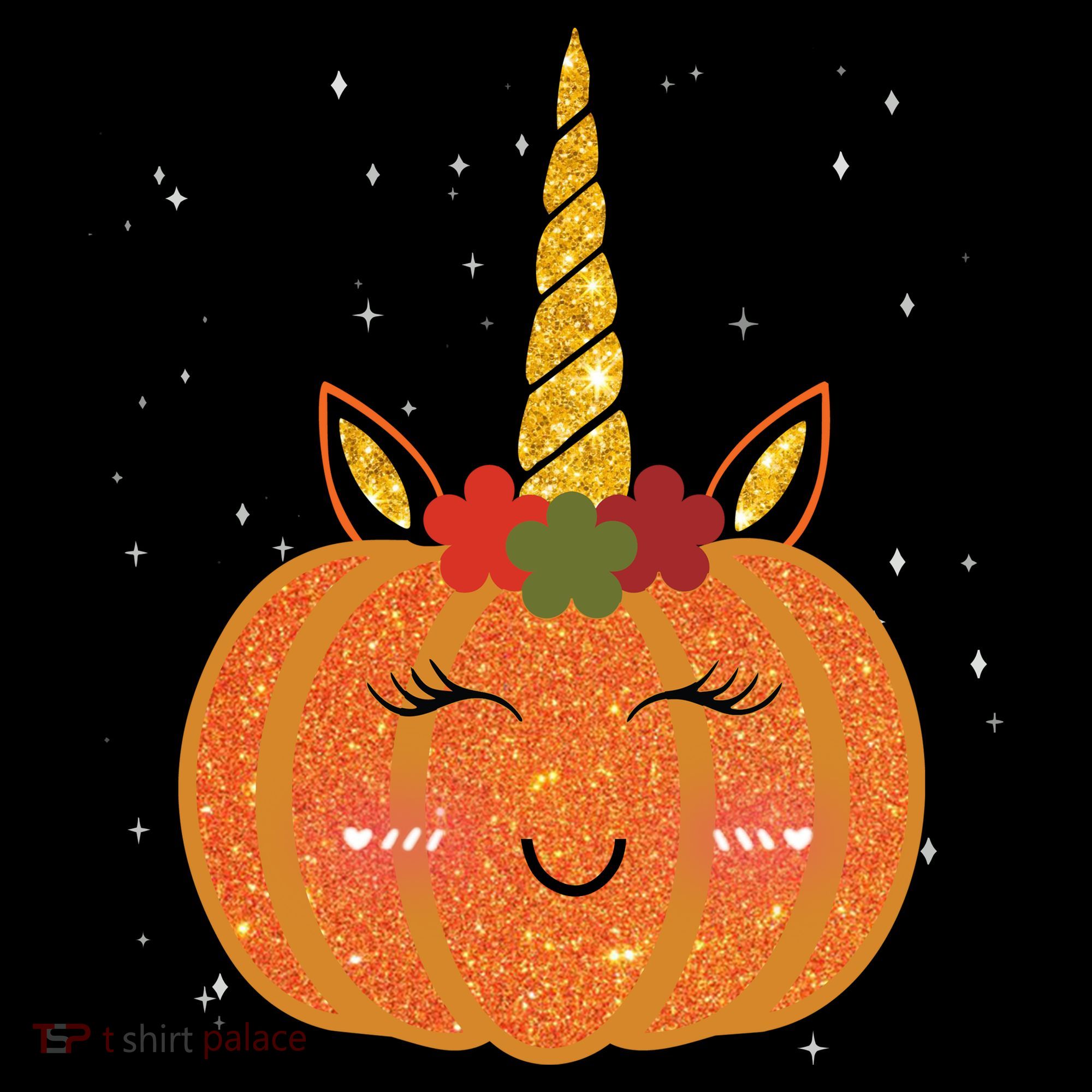 Cute Pumpkin Unicorn Halloween Women's Tank Top