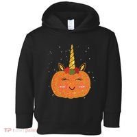 Cute Pumpkin Unicorn Halloween Toddler Hoodie thumb 0