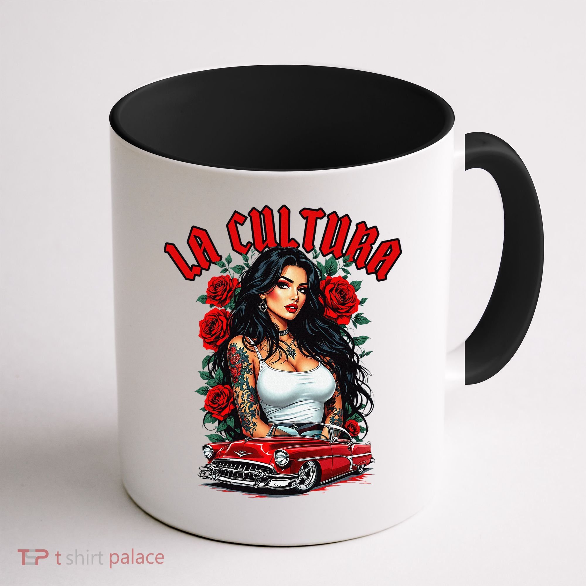 Chola Pin Up Chicano Mexican Latina Car Show Cinco De Mayo Coffee Mug