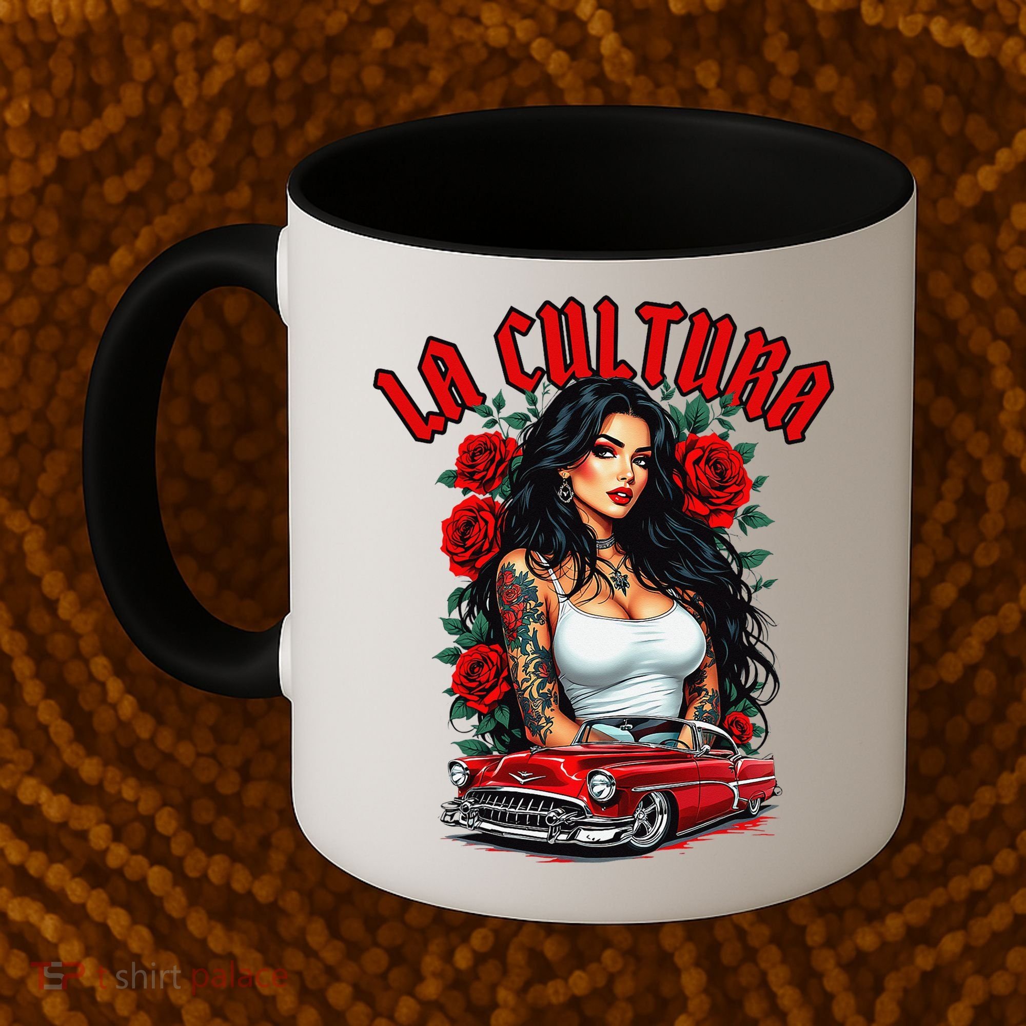 Chola Pin Up Chicano Mexican Latina Car Show Cinco De Mayo Coffee Mug