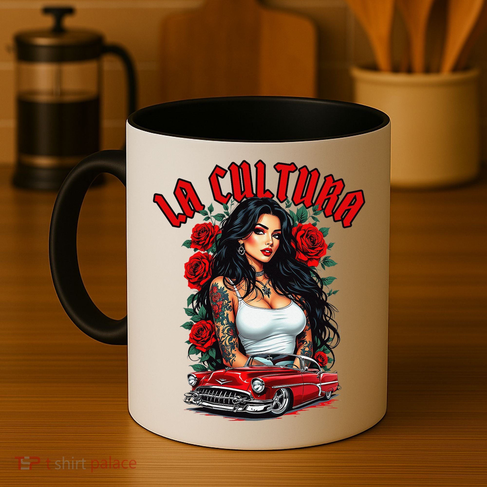 Chola Pin Up Chicano Mexican Latina Car Show Cinco De Mayo Coffee Mug
