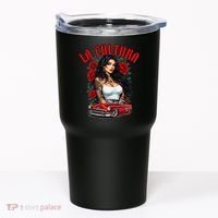 Chola Pin Up Chicano Mexican Latina Car Show Cinco De Mayo Tumbler thumb 0