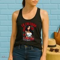 Chola Pin Up Chicano Mexican Latina Car Show Cinco De Mayo Women's Tank Top thumb 2