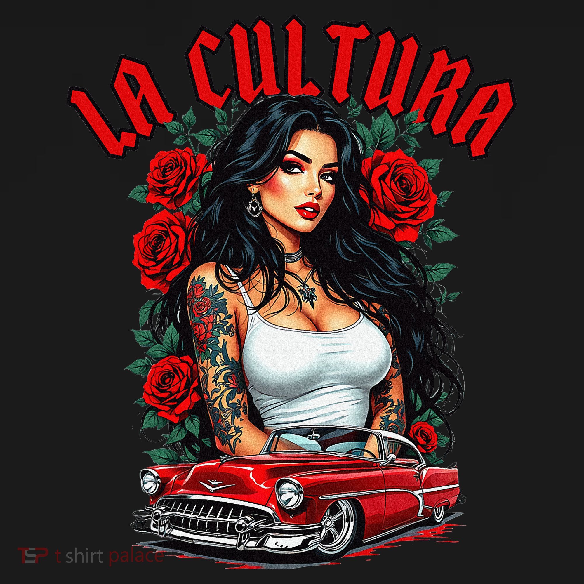Chola Pin Up Chicano Mexican Latina Car Show Cinco De Mayo Women's Tank Top