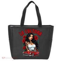 Chola Pin Up Chicano Mexican Latina Car Show Cinco De Mayo Tote Bag thumb 0