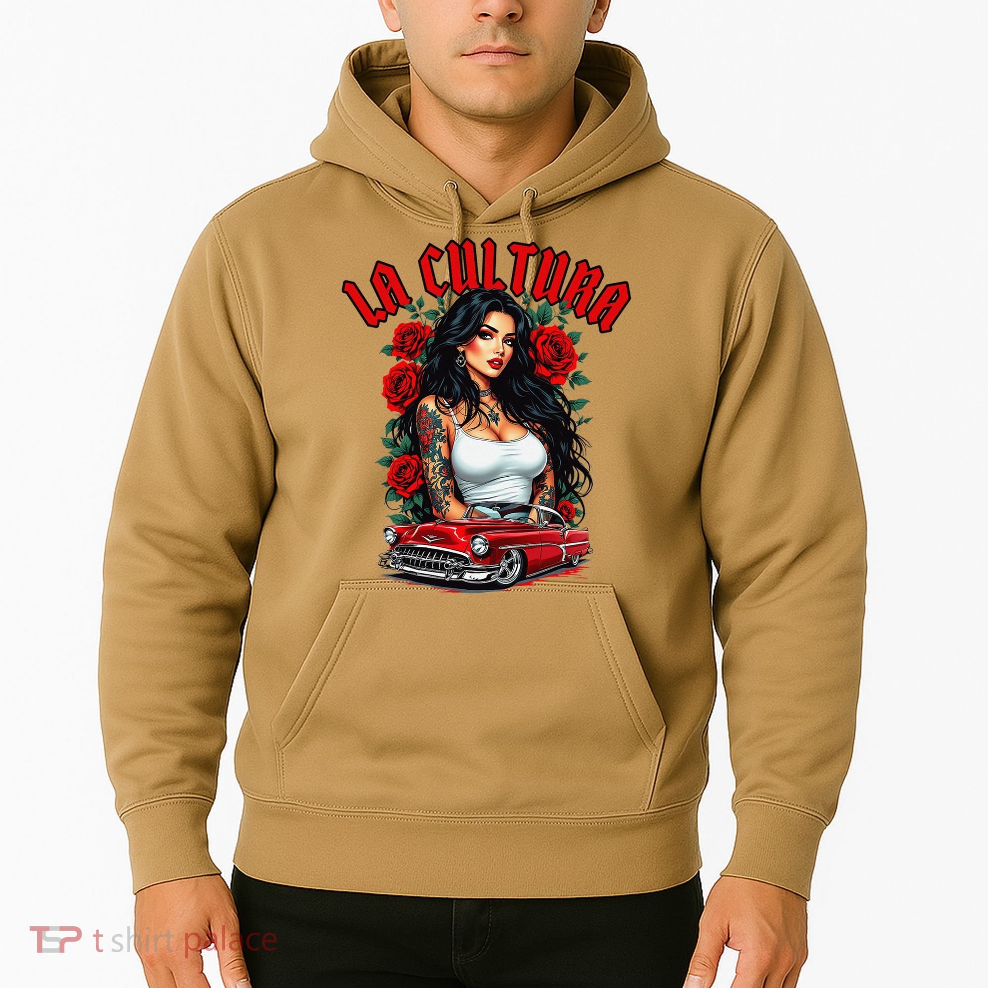Chola Pin Up Chicano Mexican Latina Car Show Cinco De Mayo Hoodie