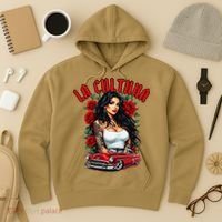 Chola Pin Up Chicano Mexican Latina Car Show Cinco De Mayo Hoodie thumb 3