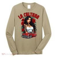 Chola Pin Up Chicano Mexican Latina Car Show Cinco De Mayo Long Sleeve Shirt thumb 0