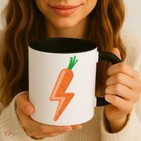 Carrot Power Vegan Cute I Love Veggies Gift Great Gift Coffee Mug thumb 3