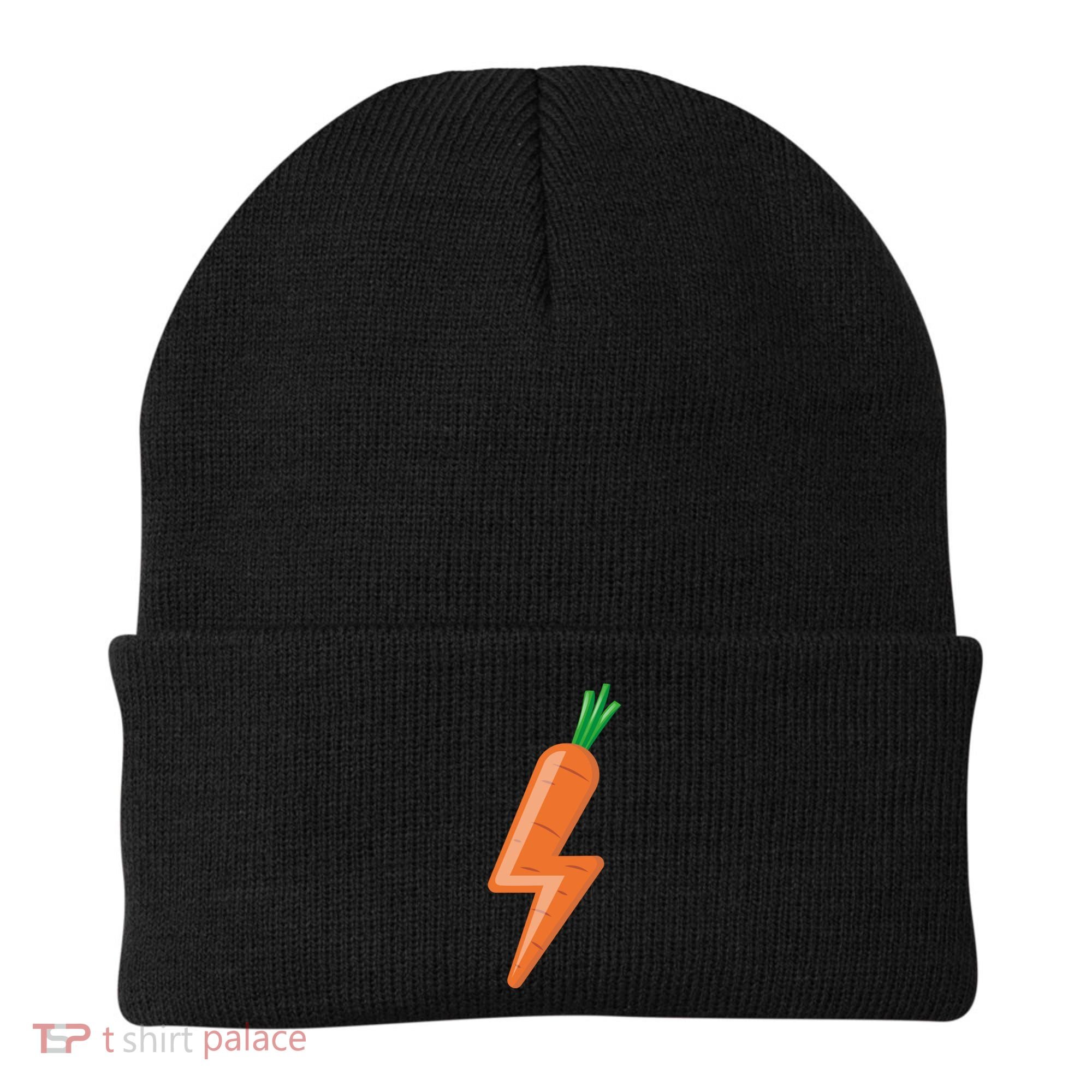 Carrot Power Vegan Cute I Love Veggies Gift Great Gift Beanie