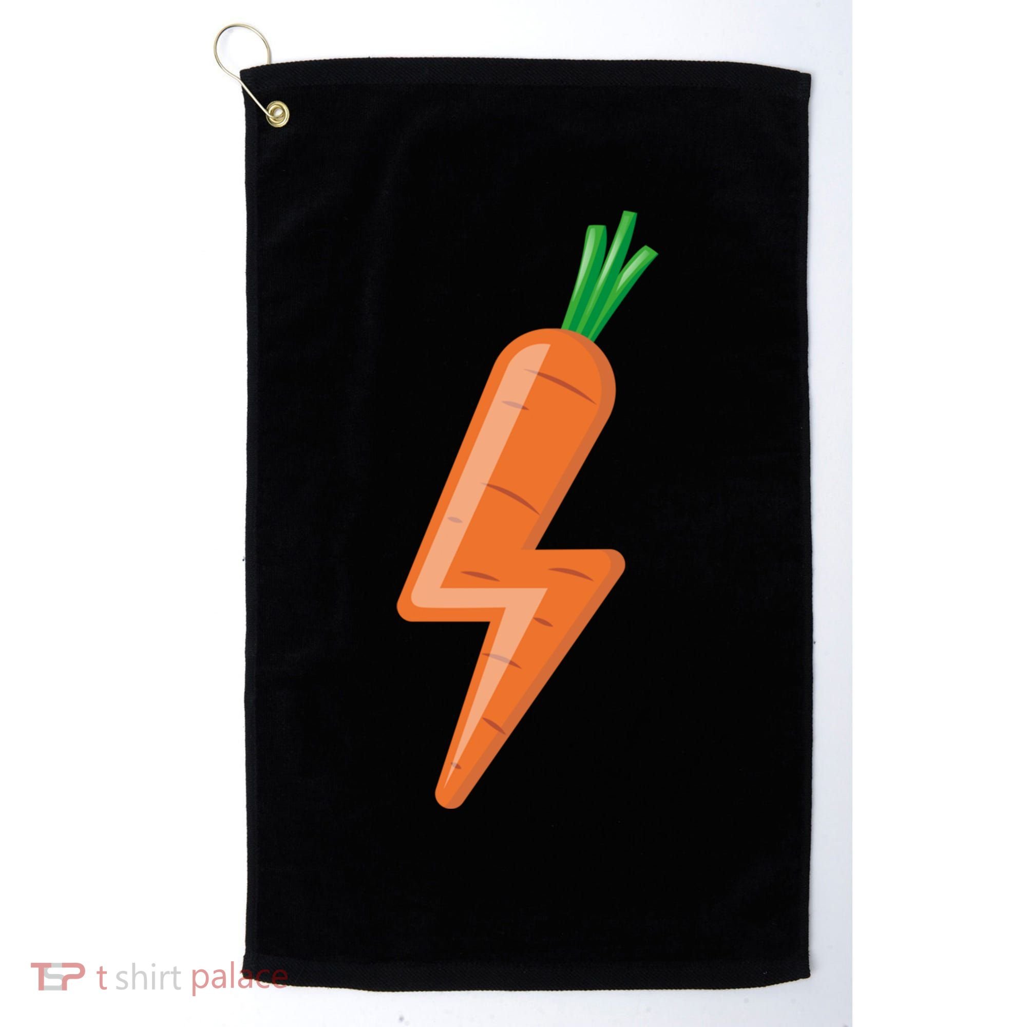 Carrot Power Vegan Cute I Love Veggies Gift Great Gift Golf Towel