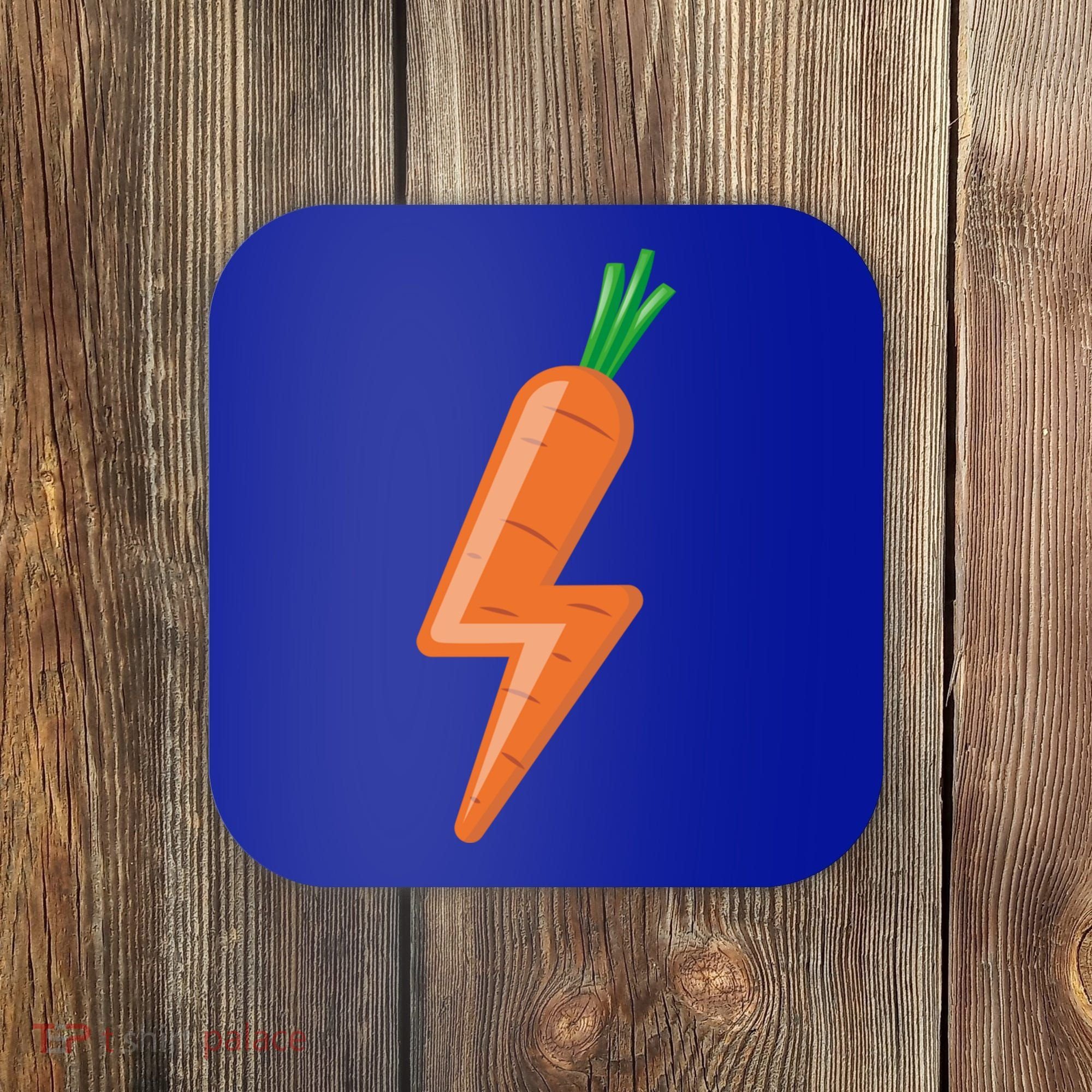 Carrot Power Vegan Cute I Love Veggies Gift Great Gift Coaster
