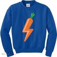 Carrot Power Vegan Cute I Love Veggies Gift Great Gift Kids Sweatshirt thumb 0