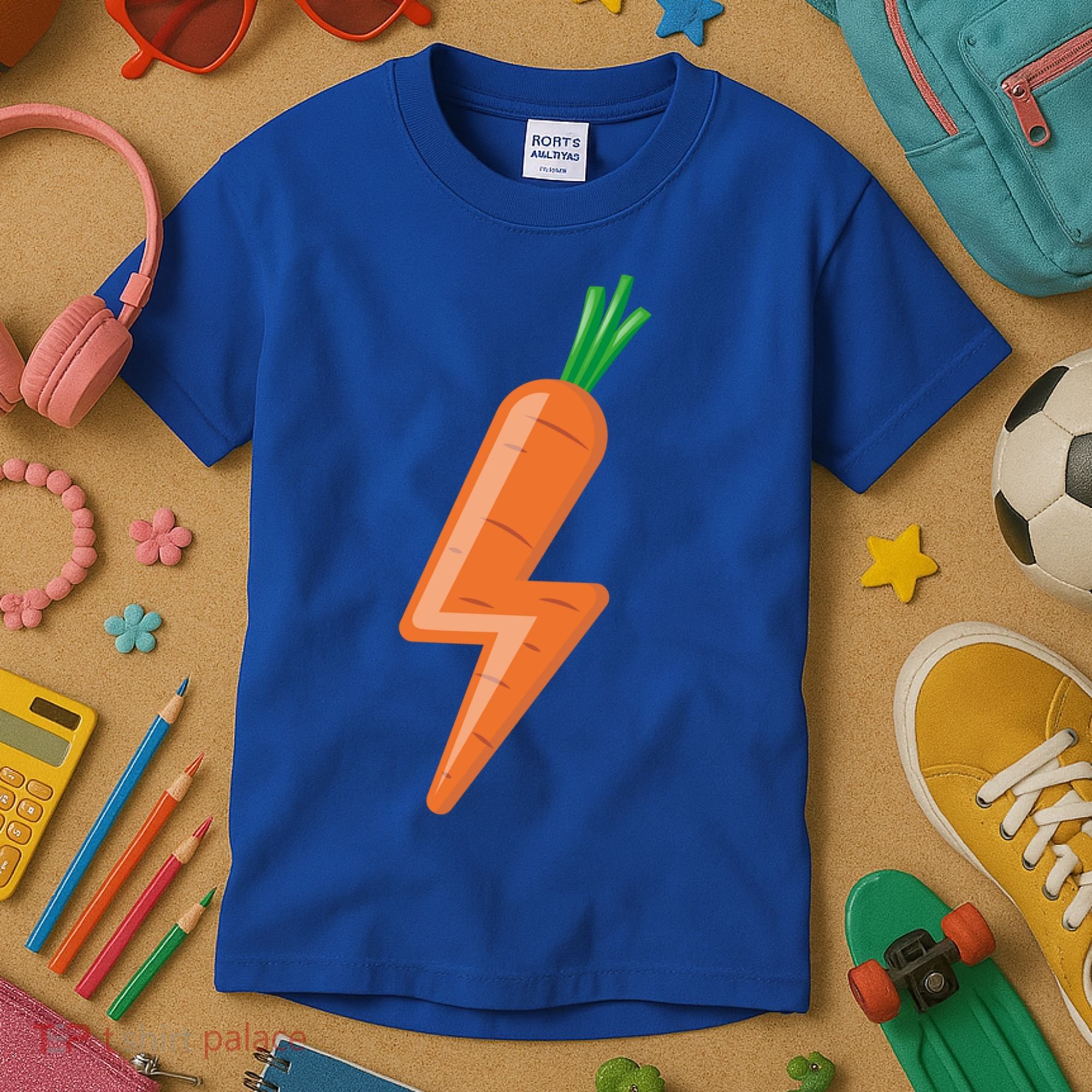 Carrot Power Vegan Cute I Love Veggies Gift Great Gift Kids T-Shirt