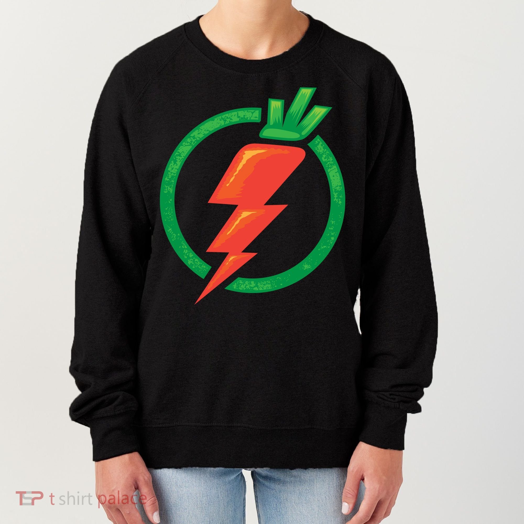 Carrot Power Vegan Funny Gift Cute I Love Veggies Funny Gift Women's Sweatshirt