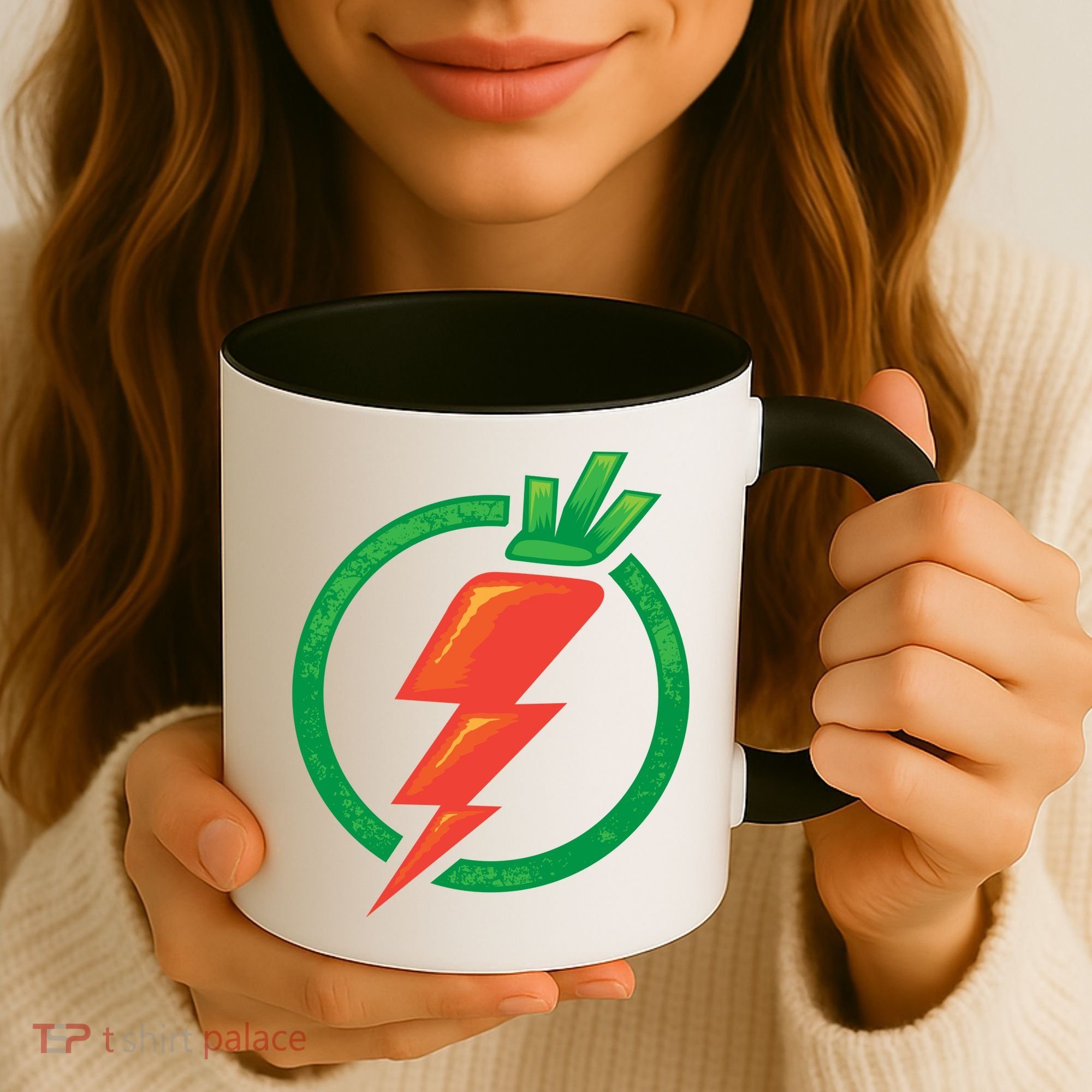 Carrot Power Vegan Funny Gift Cute I Love Veggies Funny Gift Coffee Mug