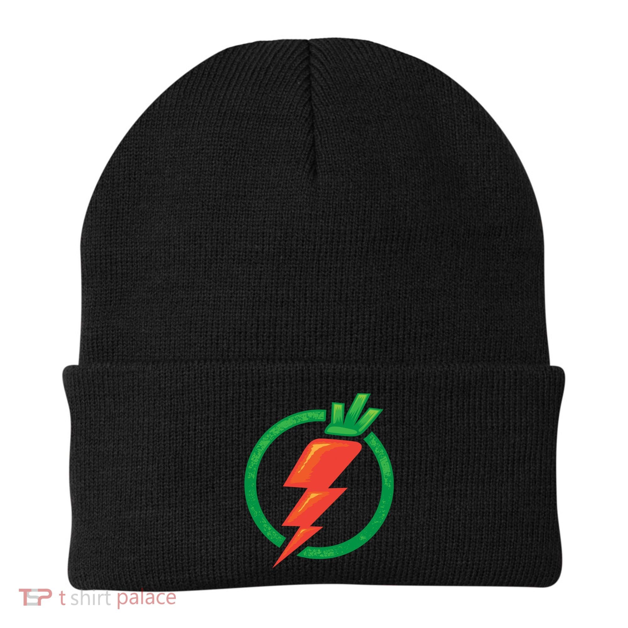 Carrot Power Vegan Funny Gift Cute I Love Veggies Funny Gift Beanie